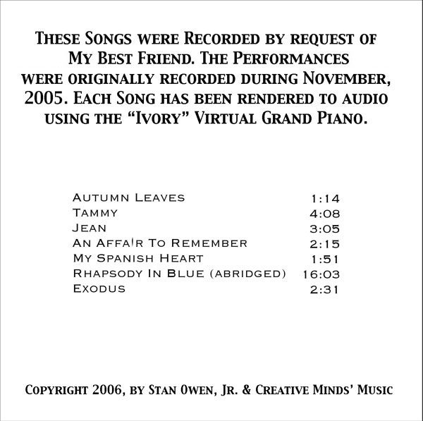 Song List Image